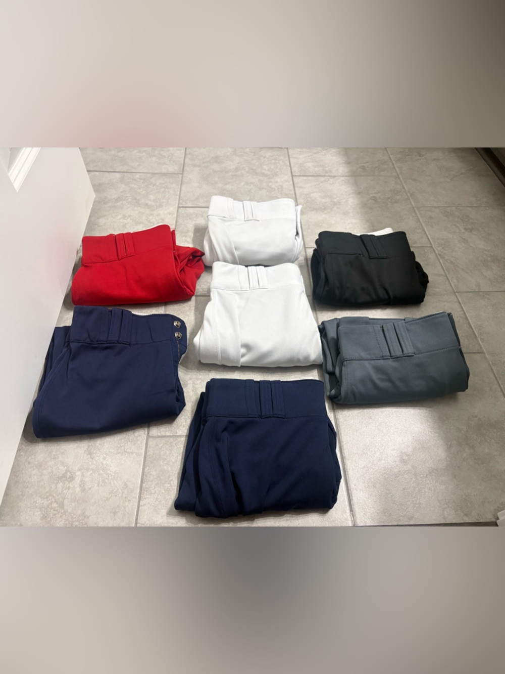 Assorted Girls Champro Softball pants - Navy, Red, White, Gray, Black